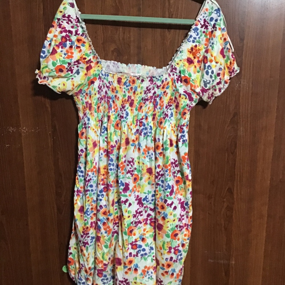 H&M Off the Shoulder Flowy Floral Dress